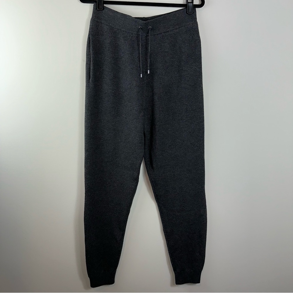 Ted Baker Luciiyy Drawstring Knit Joggers in Charcoal - Picture 1 of 8